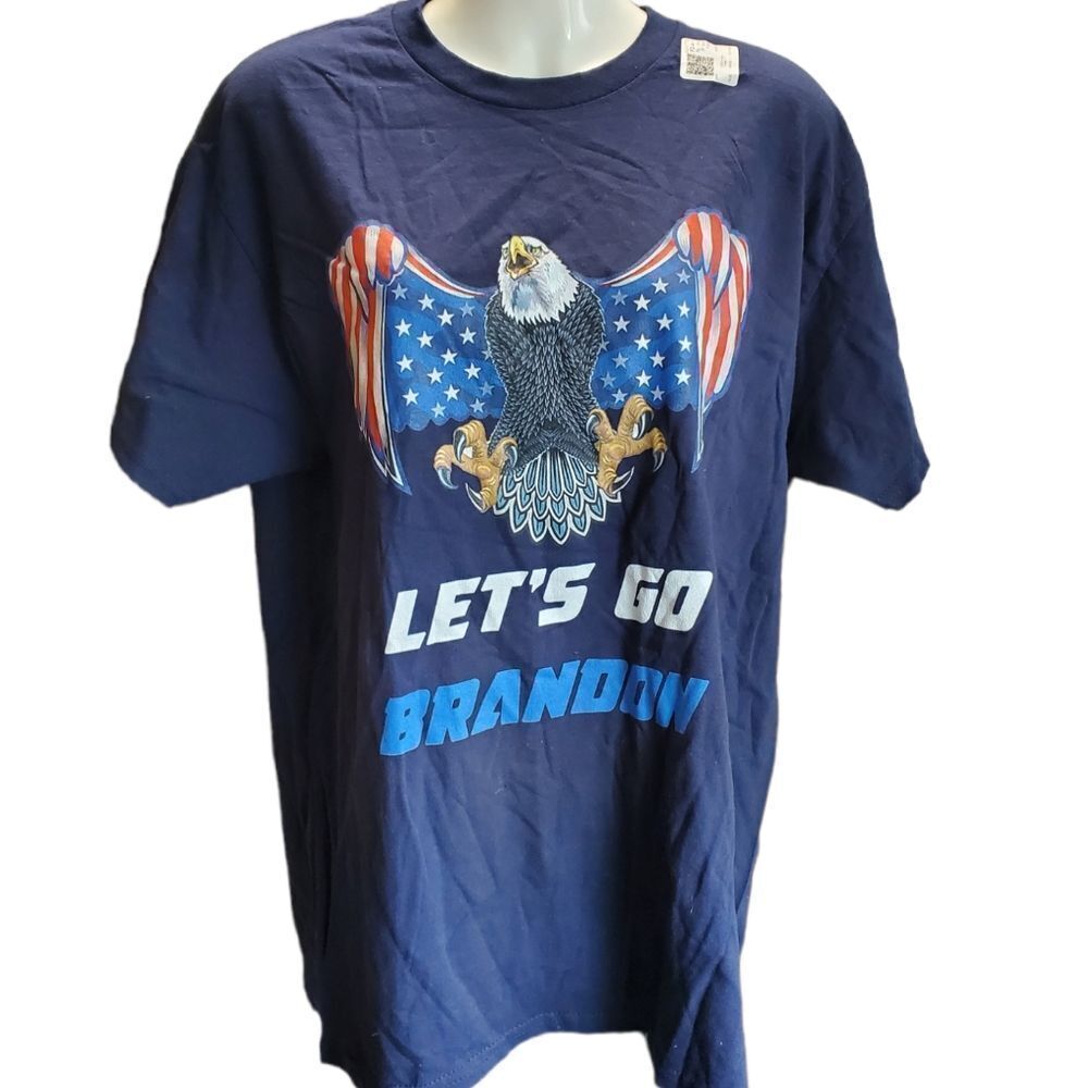 LETS GO BRANDON heavy cotton graphic Tshirt M